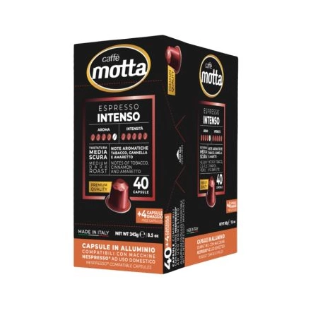 Capsule Alluminio Nespresso Intenso 40+4 Pz