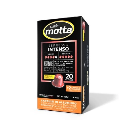 Capsule Alluminio Nespresso Intenso 20+2 Pz